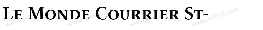 Le Monde Courrier St字体转换